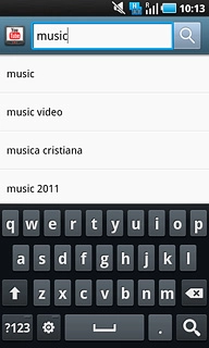 Key in the required search word and press the search icon.