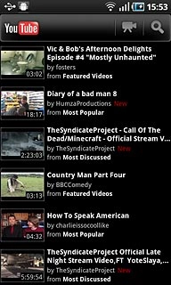 Press the required video clip.