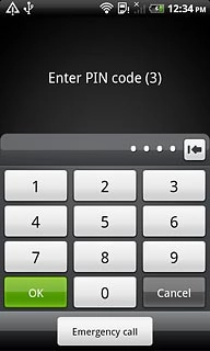 Key in your PIN and press OK.