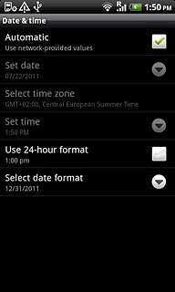 When the box next to the menu item is ticked (V), the function is turned on.