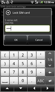 Key in your PIN and press OK.