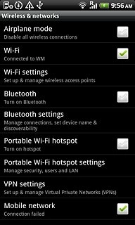 Press Wi-Fi settings.