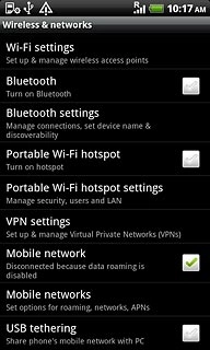 Press Bluetooth settings.