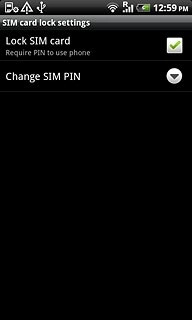 Press Change SIM PIN.