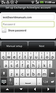 Press Password and key in your password.