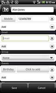 Press Email and key in the required email address.