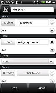 Press the camera icon next to the name.