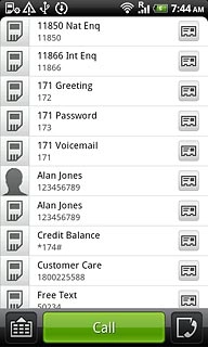 Press the required number.