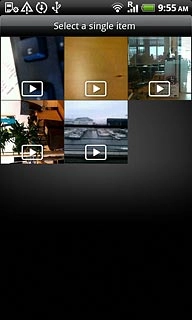 Press the required video clip.