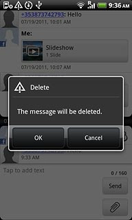 Press OK to confirm.