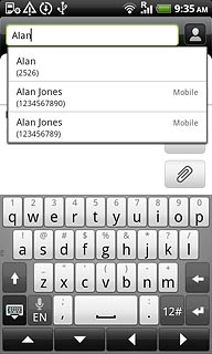 Press the required contact.
