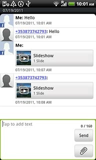 Press the required picture message to read the message.