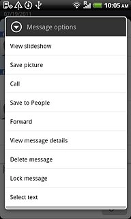 Press Delete message.
