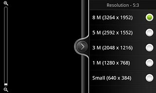 Press the required resolution.