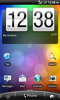 The battery charging icon shows that the battery is charging.Further information: Charge the battery