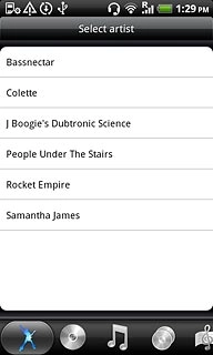 Press the required audio files to tick them.