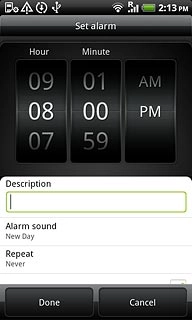 Press the field below Description.Key in the required name.