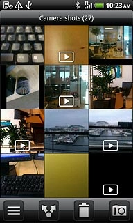 Go to the required folder.Press and hold the required file until a pop-up menu is displayed.