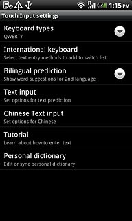 Press Keyboard types.