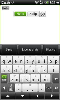 Press arrow down to see more words.