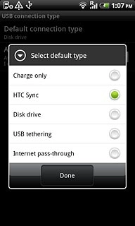 Press HTC Sync.