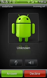 When you've an ongoing call, the new call is signalled by a sound.Press Answer.