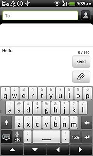 Press To.Key in the first letters of the required contact.Matching contacts are displayed.