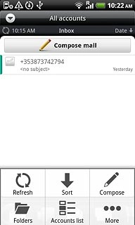 If required, press More.