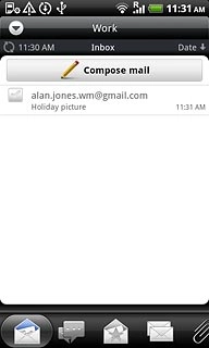 You have a number of options when you've read the email message.Press the required email message.Choose one of the following options:Reply to email message, go to 4a.Forward email message, go to 4b.Delete email message, go to 4c.