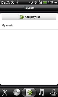 Press the playlist icon.