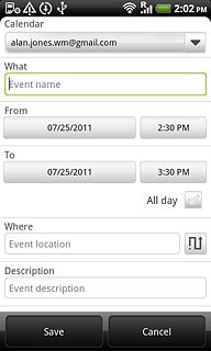 Press the drop down list below Calendar.