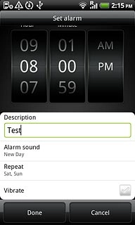 Press Vibrate to turn vibration on or off.