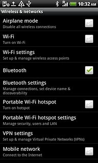 Press Mobile network to activate or deactivate data connections.