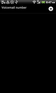 Press Voicemail number.