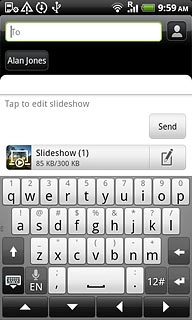 Press Send when you've finished your picture message.