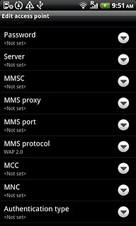 Press Authentication type.