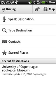 Press one of the following search options:Speak Destination, go to 2a.