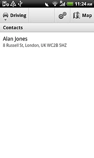 Press the required contact.