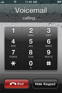 Press End to end the call.