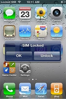 Press Unlock.