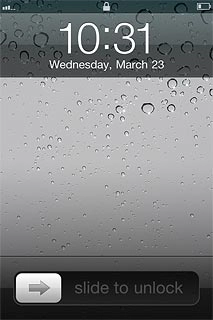 The keypad locked icon shows that the key lock is turned on.Further information:Turn key lock on or off