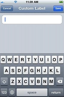 Key in the required text and press Save.