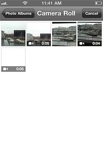 Go to the required folder.Press the required picture.