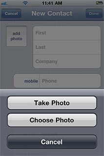 To use a saved picture:Press Choose Photo.