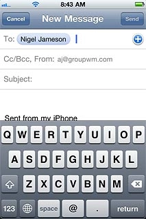 To add more recipients.Press Cc/Bcc.