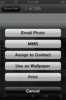 Press one of the following options:Email Photo or Email Video, go to 3a.