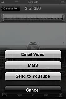 Press Send to YouTube.If it's the first time you use the application, you need to log on.