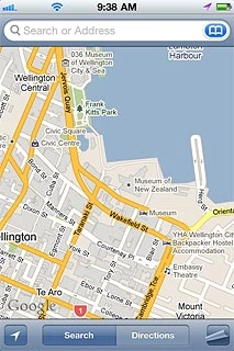 Press Search or Address.