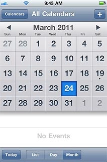 Go to the required date.Press + in the top right corner of the display.
