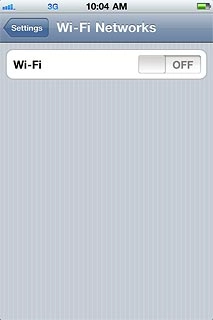 Press the indicator next to Wi-Fi to turn on the function.